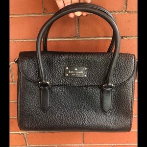 Kate Spade Pebbled Black Leather Handbag